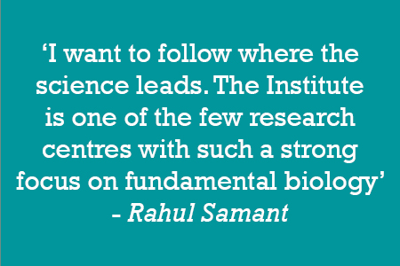 I want to follow where the science leads. The Institute is one of the few research centres with such a strong focus on fundamental biology