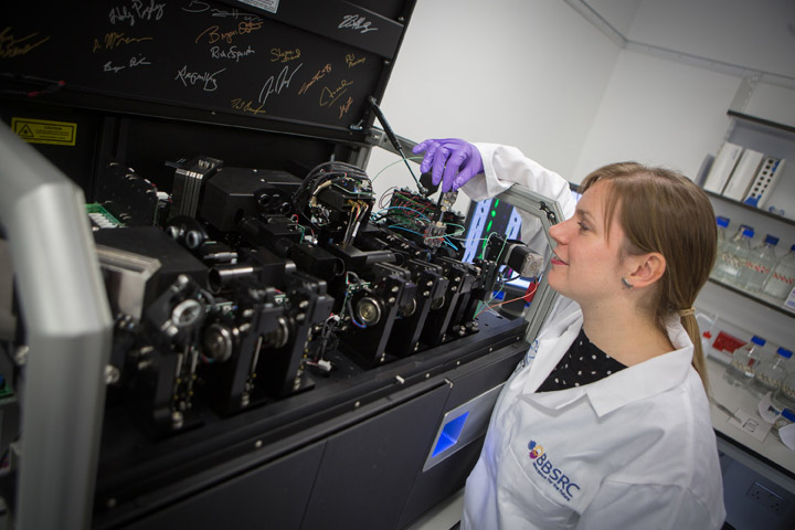 Rachael in Flow lab